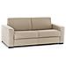 Divano Letto Alena, Divano A 2 Posti, 100% Made In Italy, Sofà Soggiorno Con Apertura Girevole, In Tessuto Imbottito, Con Braccioli Slim, Cm 160x95h90, Beige - Foto miniatura 2