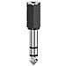 00205194 Adattatore Per Inversione Del Genere Dei Cavi 3.5mm 6.3mm Nero, Argento - Foto miniatura 1