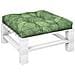 Cuscino Per Pallet Con Motivo A Foglie 80x80x12 Cm In Tessuto - Foto miniatura 3