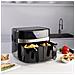 Air Fry Digital Duo Doppia 9 L 2200 W Friggitrice ad aria calda Nero - Foto miniatura 3