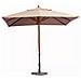 Ombrellone Da Giardino In Legno Palo Untero Idrorepellente Con Carrucole 3x3 M Sun Top Exclusive - Foto miniatura 1