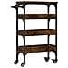 Carrello Da Cucina Rovere Fumo 53x20x76 Cm In Legno Multistrato - Foto miniatura 1