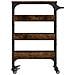 Carrello Da Cucina Rovere Fumo 53x20x76 Cm In Legno Multistrato - Foto miniatura 5