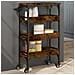 Carrello Da Cucina Rovere Fumo 53x20x76 Cm In Legno Multistrato - Foto miniatura 8