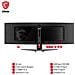 Monitor 49" QD-OLED Curvo Gaming MPG 491CQPDE DQHD 5120 x 1440 Pixel Tempo di Risposta 0,03 Ms Frequenza di Aggiornamento 144 (Hz) - Foto miniatura 4