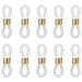 Estremità In Silicone Per Catenelle Per Occhiali Con Fermagli - 10 Pezzi Gold - Foto miniatura 1