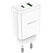 Caricabatteria Rete Bn4 20w Con 1 Porta Usb-a + 1 Porta Usb-c, Per Tablet, Ipad, Smartphone White - Foto miniatura 1