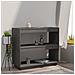 Lusso Casadino -  Libreria Grigia 80x35x71 Cm In Legno Massello Di Pino - Foto miniatura 2
