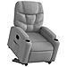 Lusso Casadino -  Poltrona Reclinante Alzapersona Elettrica Grigio Chiaro Tessuto - Foto miniatura 2