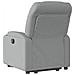 Lusso Casadino -  Poltrona Reclinante Alzapersona Elettrica Grigio Chiaro Tessuto - Foto miniatura 4