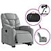 Lusso Casadino -  Poltrona Reclinante Alzapersona Elettrica Grigio Chiaro Tessuto - Foto miniatura 5