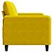 Lusso Casadino -  Divano A 2 Posti Giallo 120 Cm In Velluto - Foto miniatura 4