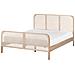 Letto Legno Di Pino Gonfaron 160 X 200 Cm Marrone Chiaro - Foto miniatura 1