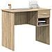 Scrivania con cassetti Rovere di Sonoma 90x49.5x75 cm legno massello - Foto miniatura 3