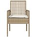 Sedie da giardino  2 pcs con cuscini Beige Rattan sintetico - Foto miniatura 5