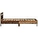 Struttura Letto senza Materasso con Luci LED Legno Invecchiato 100x200 cm - Foto miniatura 7