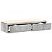 Cassetti per Letto Grigio Calcestruzzo 100x36,5x16,5 cm in Legno Ingegnerizzato di - Foto miniatura 3