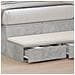 Cassetti per Letto Grigio Calcestruzzo 100x36,5x16,5 cm in Legno Ingegnerizzato di - Foto miniatura 4