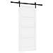 Porta scorrevole  con set di accessori 'ORKDAL'legno massello bianco pino, Porta interna  'ORKDAL'bianca 86x198.5x4 cm in legno massello pino - Foto miniatura 1