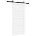 Porta scorrevole  con set di accessori 'ORKDAL'legno massello bianco pino, Porta interna  'ORKDAL'bianca 86x198.5x4 cm in legno massello pino - Foto miniatura 6
