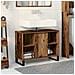 Mobile Lavabo Legno Invecchiato Truciolare Medio Mobile Lavabo - Foto miniatura 2