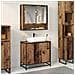 Armadio per Lavabo da Bagno Legno vecchio 65 x 33 x 60 cm - Foto miniatura 2