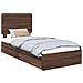 Letto con Contenitore con testiera Rovere Marrone 90 x 190 cm - Foto miniatura 1