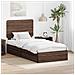 Letto con Contenitore con testiera Rovere Marrone 90 x 190 cm - Foto miniatura 2