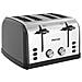 Tostapane 4 Slice Nera 1900W a 4 Fessure Extra Large, Acciaio Inox, 7 Livelli di Tostatura, Funzioni Scongelamento e Riscaldamento - Foto miniatura 1