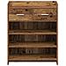 Mobile per scarpe con cassetto Legno antico 73,5 x 36 x 92 cm - Foto miniatura 4