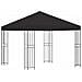 Gazebo 3 x 3 m Antracite Poliestere e Acciaio 190 gsm - Foto miniatura 1