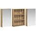 Set di Armadi da Bagno con lo scaffale 3 pcs 100 x 10,5 x 50 cm - Foto miniatura 5