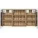 Set di Armadi da Bagno con lo scaffale 3 pcs 100 x 10,5 x 50 cm - Foto miniatura 7
