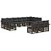 Set Divano da Giardino 13 pcs Grigio polyrattan - Foto miniatura 1