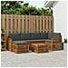 Set divano sezionale con cuscino 6 pcs Naturale e Antracite - Foto miniatura 2