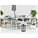 Set Da Giardino Tavolo E 6 Sedie In Alluminio Pancole - Foto miniatura 3