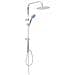 Set Per Doccia A Doppio Soffione Con Doccetta Acciaio Inox - Foto miniatura 2
