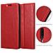 Custodia Compatibile Con Meizu 16xs In Rosso Mela - Coperchio Protettiva Con Chiusura Magnetica, Funzione Stand E Tasca Per Le Carte - Foto miniatura 5