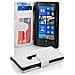 Custodia Compatibile Con Nokia Lumia 920 In Magnesio Bianco - Coperchio Protettivo Con Chiusura Magnetica E 3 Slot Per Carte - Foto miniatura 1