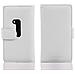 Custodia Compatibile Con Nokia Lumia 920 In Magnesio Bianco - Coperchio Protettivo Con Chiusura Magnetica E 3 Slot Per Carte - Foto miniatura 3