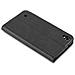 Custodia Compatibile Con Lg X Power In Nero Di Notte - Coperchio Protettiva Con Chiusura Magnetica, Funzione Stand E Tasca Per Le Carte - Foto miniatura 3