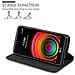 Custodia Compatibile Con Lg X Power In Nero Di Notte - Coperchio Protettiva Con Chiusura Magnetica, Funzione Stand E Tasca Per Le Carte - Foto miniatura 7
