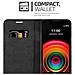 Custodia Compatibile Con Lg X Power In Nero Di Notte - Coperchio Protettiva Con Chiusura Magnetica, Funzione Stand E Tasca Per Le Carte - Foto miniatura 9