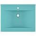 Lavabo con Foro Rubinetto Verde Chiaro Opaco 60x46 cm Ceramica - Foto miniatura 2