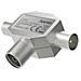 Splitter Antenna Hama Coax Connector To 2 Coax Plugs - Foto miniatura 1