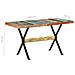 Tavolo Da Pranzo 140x70x76 Cm In Legno Massello Di Recupero - Foto miniatura 7