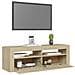 Mobile Porta TV con Luci LED Rovere Sonoma 120x35x40 cm - Foto miniatura 3