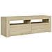 Mobile Porta TV con Luci LED Rovere Sonoma 120x35x40 cm - Foto miniatura 5