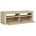 Mobile Porta TV con Luci LED Rovere Sonoma 120x35x40 cm - Foto miniatura 7
