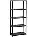 Scaffale a 5 Ripiani Nero 71x38x170 cm in Plastica - Foto miniatura 1